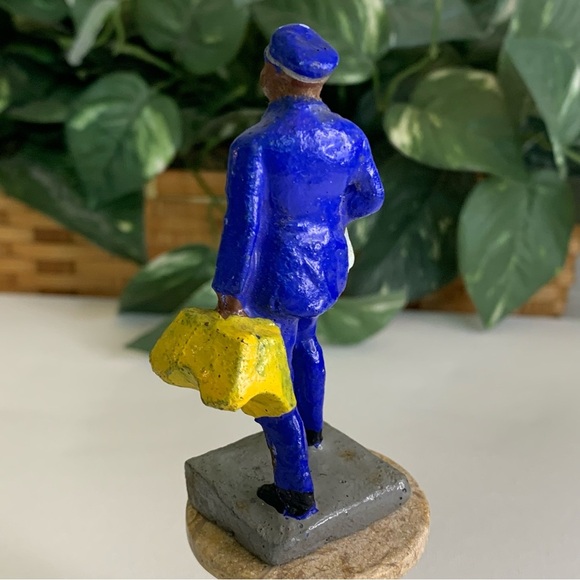 Antique Composition Figure J Hill Dining Car Attendant Toy Trico Figurine Japan - Picture 6 of 14